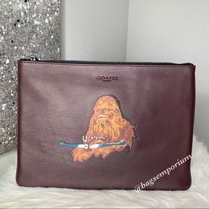 Coach Star Wars Chewbacca Large Leather Pouch